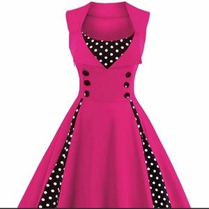 Killreal 50s Rockabilly Pinup polka Dot dress